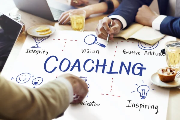 People discussing about Coaching — Stock Photo, Image