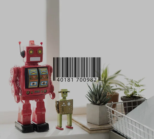Modelli di robot Cyborg — Foto Stock
