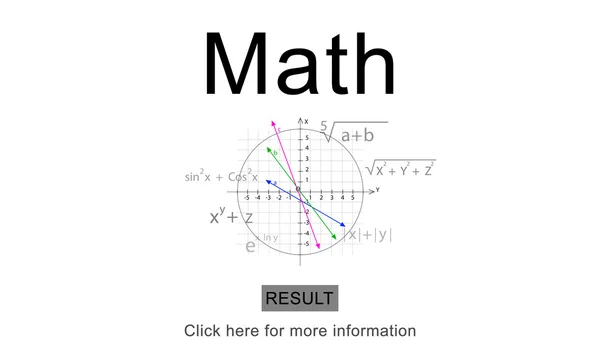 Matemática fórmula gráfica y texto —  Fotos de Stock