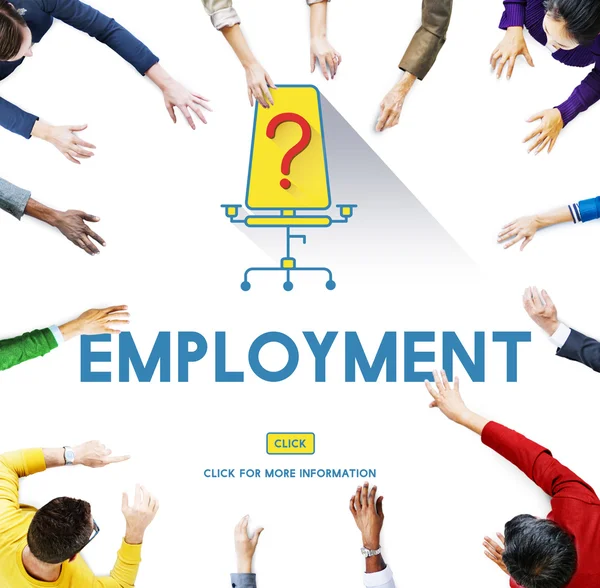 Üzletemberek mutatva a foglalkoztatás — Stock Fotó