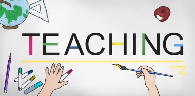 renkli arka plan ile metin