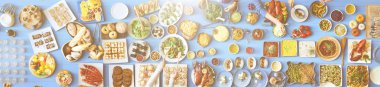 arkadaşlar büyük tablo için yemek