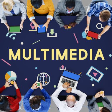 İş adamları ve Multimedya kavramı