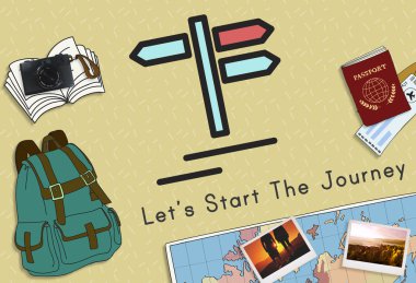 renkli arka plan ile metin