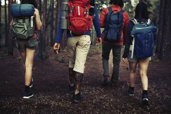 Gente caminando en la naturaleza —  Fotos de Stock