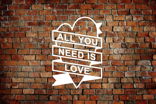 Alles wat u nodig hebt is liefde concept — Stockfoto