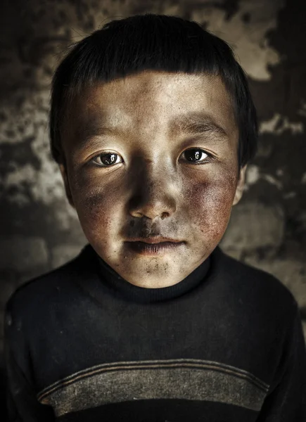 Little Mongolian Boy — Stock Photo, Image