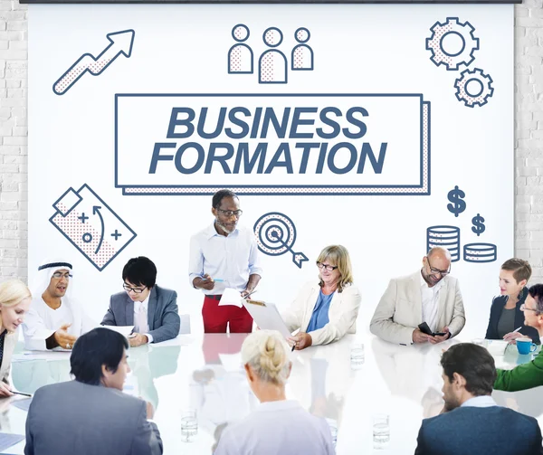 Business people at corporate meeting — Stock Photo, Image