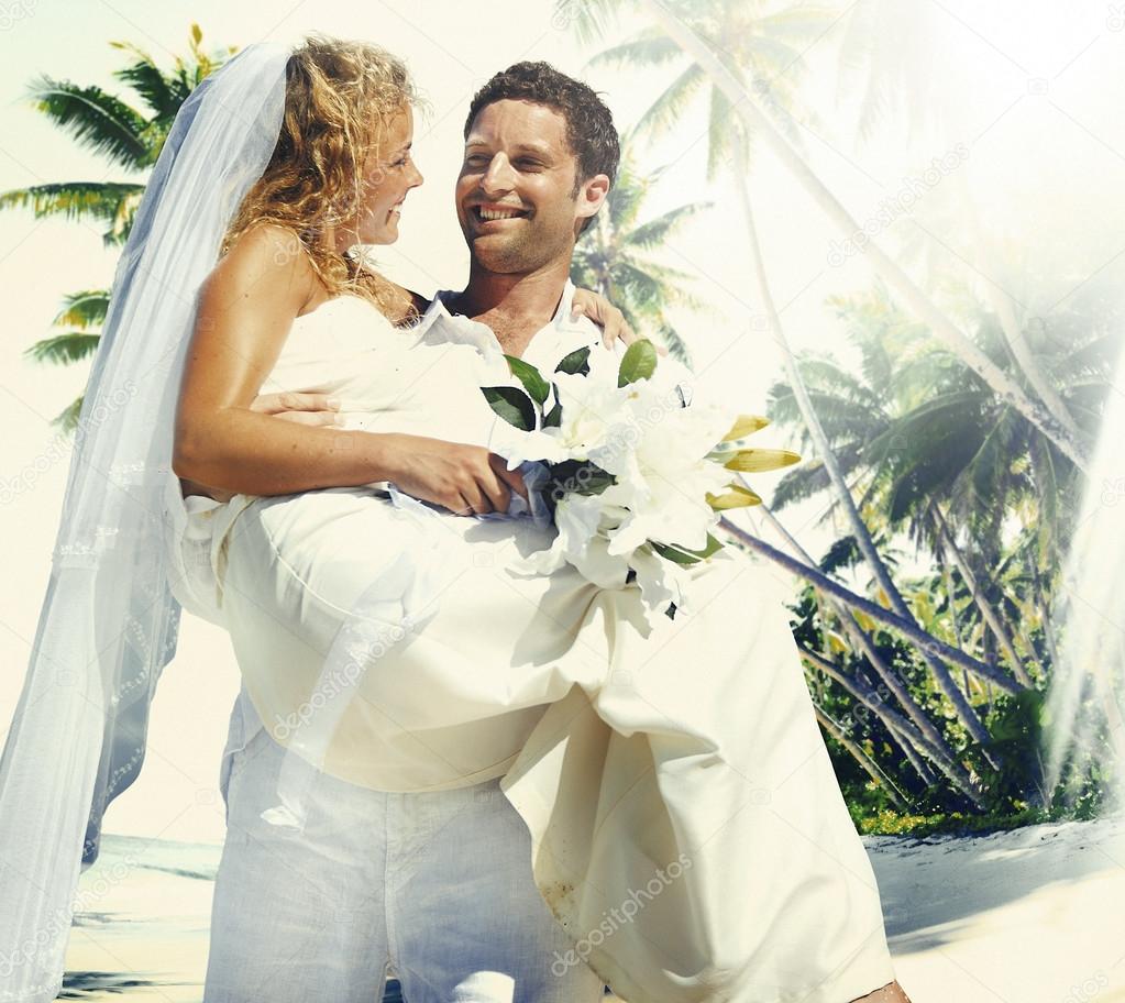 Couple Beach Wedding Concept