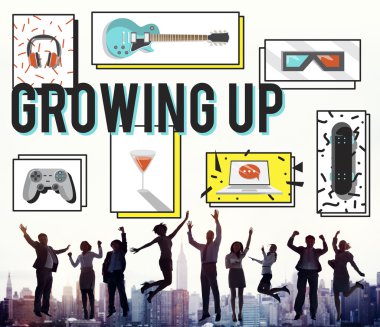 Ofis çalışanları atlama