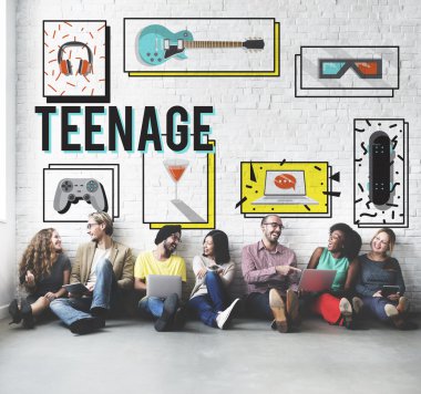 Genç duvarla çeşitlilik arkadaşları