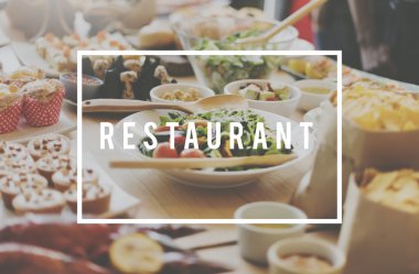 Kaliteli gıda Restaurant konseptini yemek,