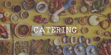 Tablo ile yemek ve Catering