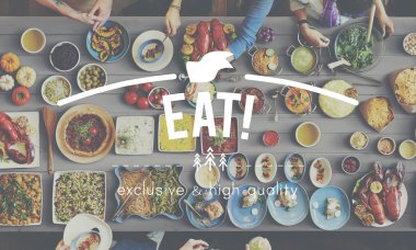 Tablo ile gıda ve yemek