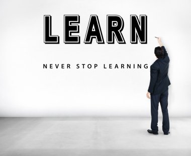 İşadamı tebeşir ile yazma