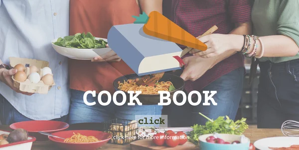 Vrienden samen koken — Stockfoto