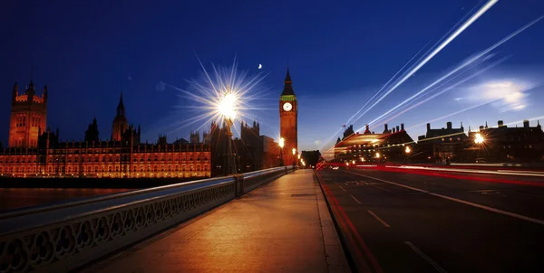 City of Westminster London's nachts — Stockfoto