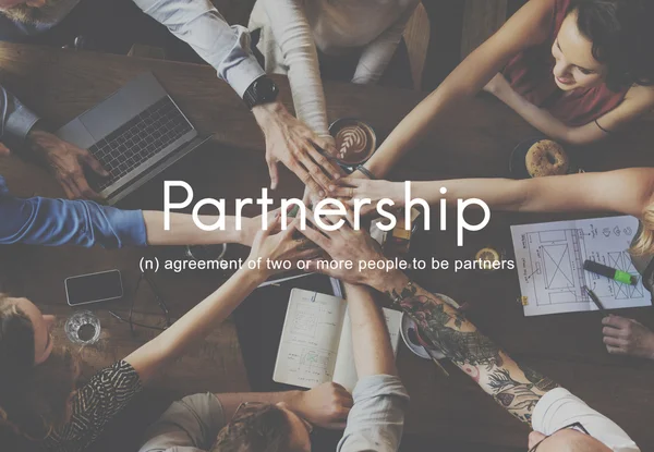 Business People Holding Hands Together. — Stock Photo, Image