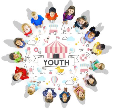 sevimli gülümseyen çocuklar