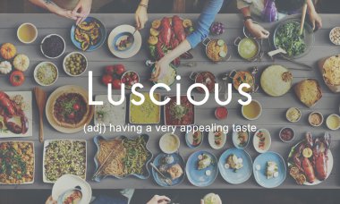 arkadaşlar büyük tablo için yemek