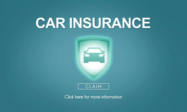 Template with car insurance concept — Stock Photo, Image