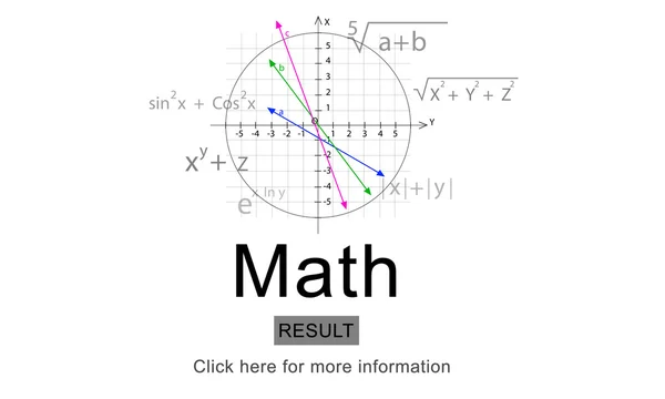 Šablona s matematický koncept — Stock fotografie