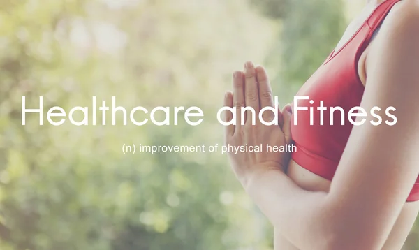 Healthcare And Fitness Outdoors  Concept — Stock Photo, Image