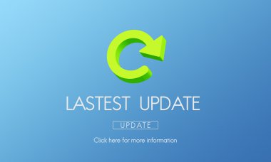 En son güncelleştirme konsepti ile şablonu