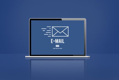 modern dizüstü illüstrasyon