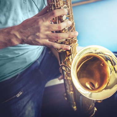 Saksafonda çalan Jazzman