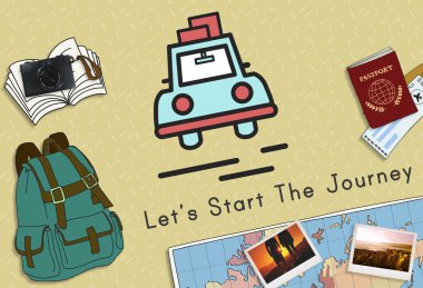 renkli arka plan ile metin