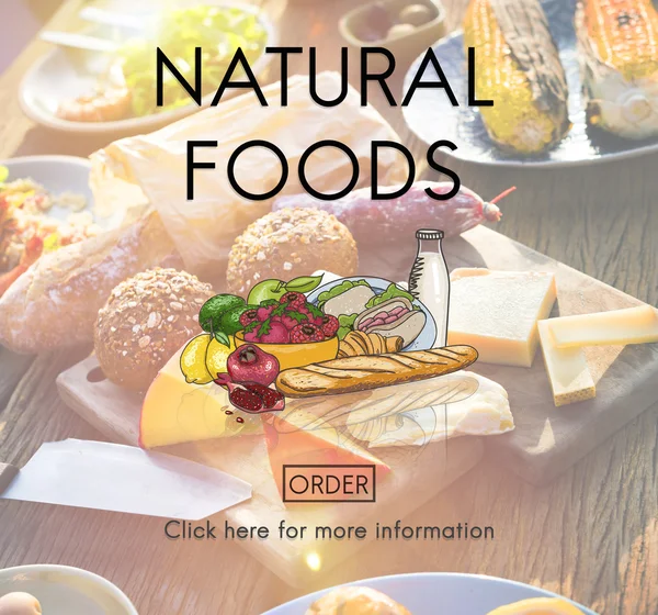 Aliments naturels sains biologiques — Photo