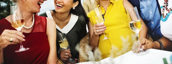 Friends hanging out on party — Stock Photo, Image