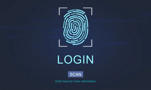 ログインのコンセプトを持つテンプレート — ストック写真