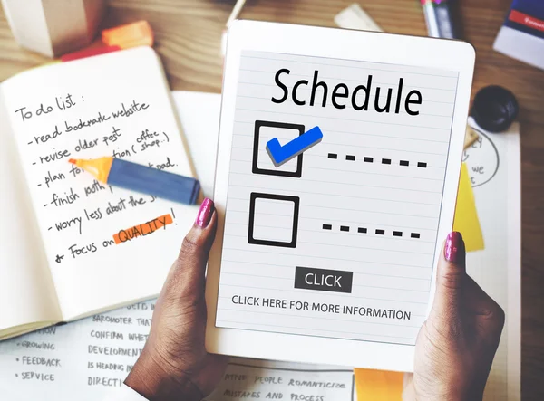 Woman holding Digital Tablet — Stock Photo, Image