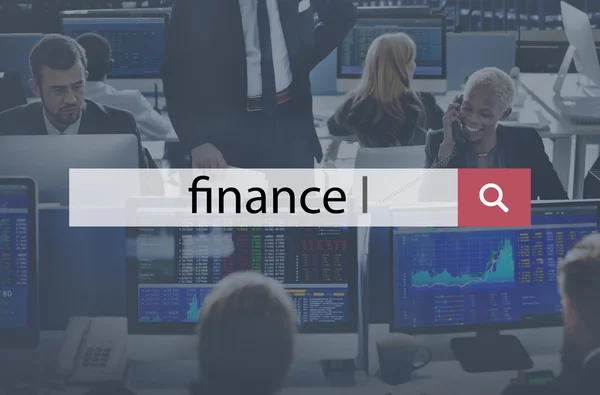 Obchodní lidé pracující a finance — Stock fotografie