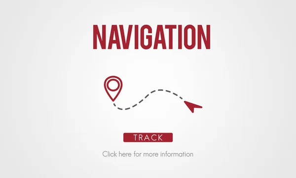 Vorlage mit Navigationskonzept — Stockfoto