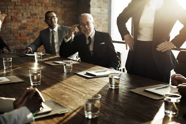 Business people at meting