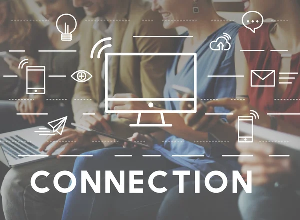 bir grup insan var online iletişim