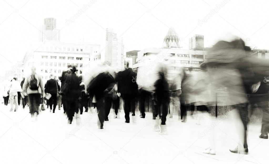 Business People Walking in City 