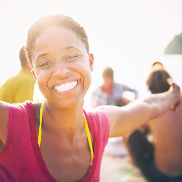 African Woman smiling — Stock Photo, Image