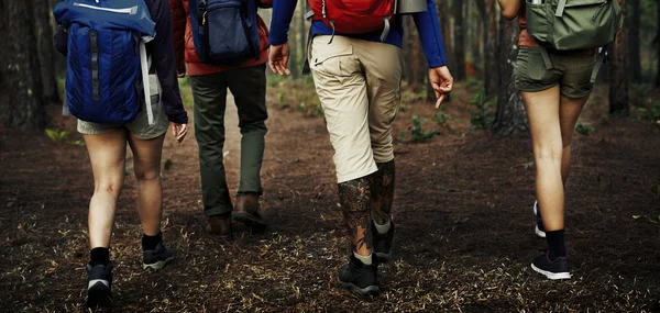 Gente caminando en la naturaleza —  Fotos de Stock