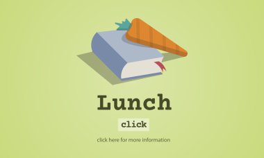 Öğle Yemeği konsepti ile şablonu