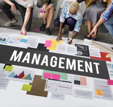 Kattaki insanlar çizim afiş  