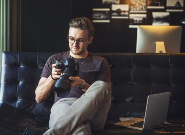 Studio çalışma fotoğrafçı