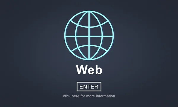 Web コンセプトを持つテンプレート — ストック写真