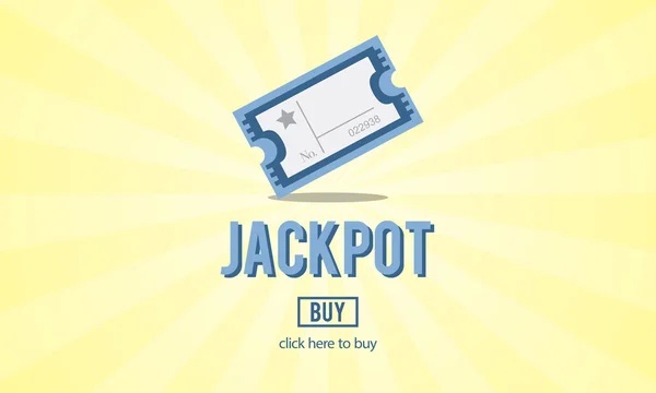 Modelo com conceito de jackpot — Fotografia de Stock