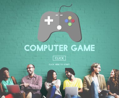 Bilgisayar oyunu ile duvar çeşitlilik arkadaşları