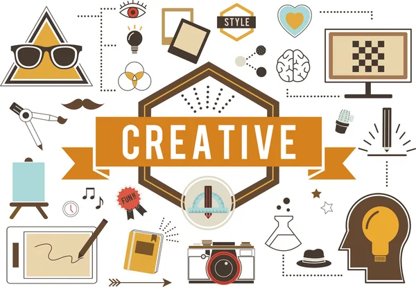 Modello con concetto creativo — Foto Stock