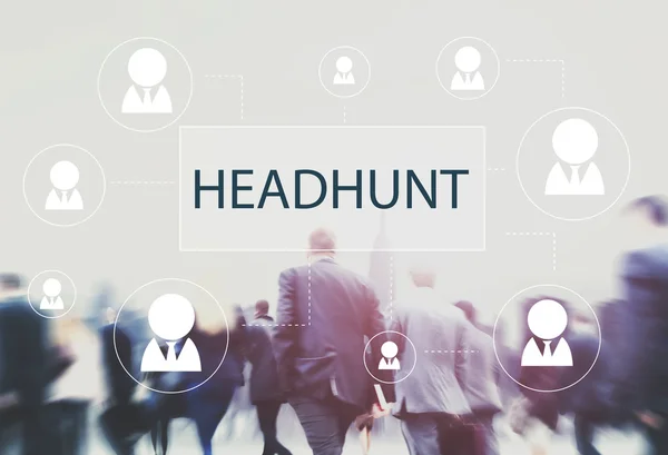 Mensen uit het bedrijfsleven en Headhunt Concept — Stockfoto